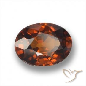 Zircone Pan di zenzero marrone naturale da 2.03 ct, Ovale, VVS