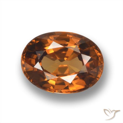 2.10ct Naturale Marrone medio-scuro Zircone, Ovale, VVS