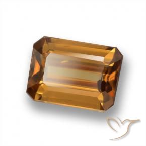 Zircone Arancio Medio naturale da 1.83 ct, Ottagonale / Taglio smeraldo, VVS