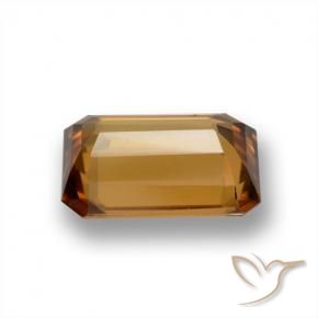 Zircone Arancio Medio naturale da 1.83 ct, Ottagonale / Taglio smeraldo, VVS