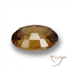 Zircone Arancio Terra naturale da 1.87 ct, Ovale, VVS-VS