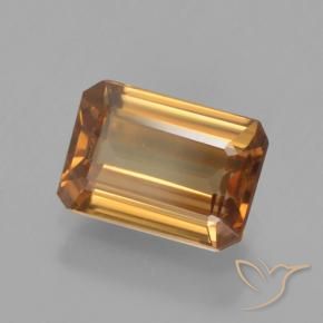 Zircone Arancione scuro naturale da 1.35 ct, Ottagonale / Taglio smeraldo, VVS