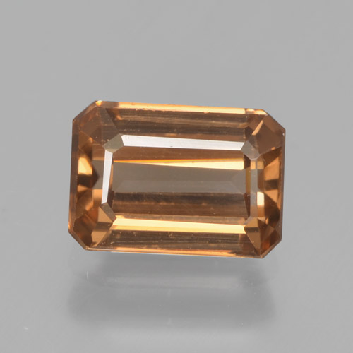 Zircone Arancio Medio naturale da 1.70 ct, Taglio smeraldo, VVS
