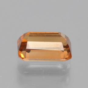 Zircone naturale arancione da 1,05 ct, taglio smeraldo, VVS