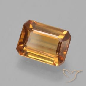 Zircone Marrone arancio naturale da 1.56 ct, Ottagonale / Taglio smeraldo, VVS