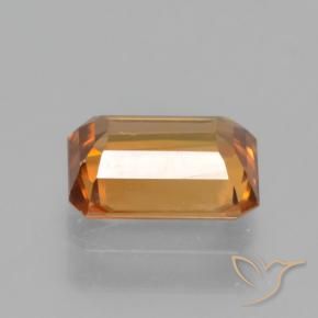 Zircone Marrone arancio naturale da 1.56 ct, Ottagonale / Taglio smeraldo, VVS