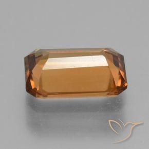 Zircone Arancio Medio naturale da 1.19 ct, Ottagonale / Taglio smeraldo, VVS