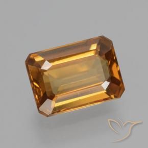 Zircone Marrone arancio naturale da 1.38 ct, Ottagonale / Taglio smeraldo, VVS