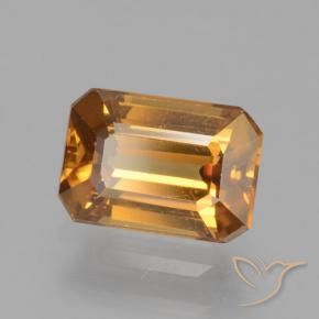 Zircone Marrone arancio naturale da 1.55 ct, Ottagonale / Taglio smeraldo, VVS-VS