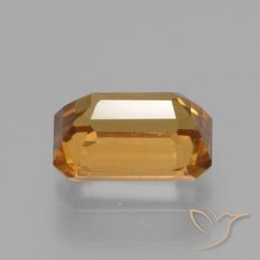 Zircone Marrone arancio naturale da 1.55 ct, Ottagonale / Taglio smeraldo, VVS-VS