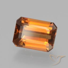 Zircone Arancio Terra naturale da 1.64 ct, Ottagonale / Taglio smeraldo, VVS-VS