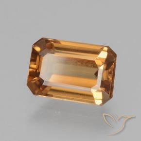Zircone Marrone arancio naturale da 1.36 ct, Ottagonale / Taglio smeraldo, VVS