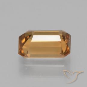 Zircone Marrone arancio naturale da 1.36 ct, Ottagonale / Taglio smeraldo, VVS