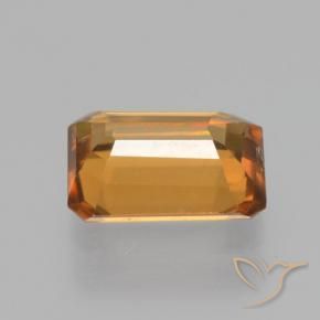Zircone Arancio Terra naturale da 1.41 ct, Ottagonale / Taglio smeraldo, VVS