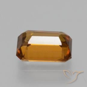 Zircone Arancione marroncino naturale da 1.64 ct, Ottagonale / Taglio smeraldo, VVS