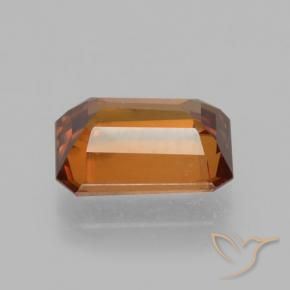 Zircone Arancio Medio naturale da 1.61 ct, Ottagonale / Taglio smeraldo, VVS