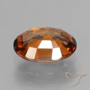 Zircone Arancione scuro naturale da 1.85 ct, Ovale, VVS