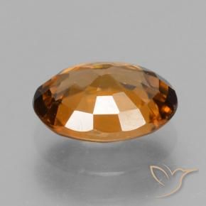 Zircone Arancione scuro naturale da 1.85 ct, Ovale, VVS