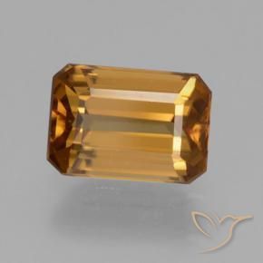 Zircone Marrone arancio naturale da 1.44 ct, Ottagonale / Taglio smeraldo, VVS-VS
