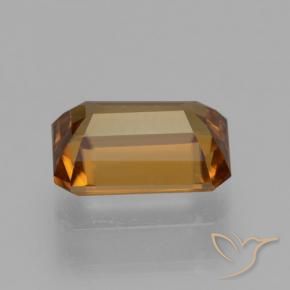 Zircone Marrone arancio naturale da 1.44 ct, Ottagonale / Taglio smeraldo, VVS-VS