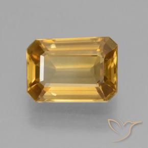 Zircone Arancio Medio naturale da 1.38 ct, Ottagonale / Taglio smeraldo, VVS