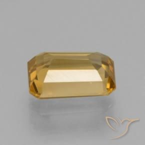 Zircone Arancio Medio naturale da 1.38 ct, Ottagonale / Taglio smeraldo, VVS