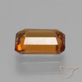 Zircone Arancione marroncino naturale da 1.32 ct, Ottagonale / Taglio smeraldo, VVS