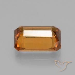 Zircone Arancione scuro naturale da 1.67 ct, Ottagonale / Taglio smeraldo, VVS