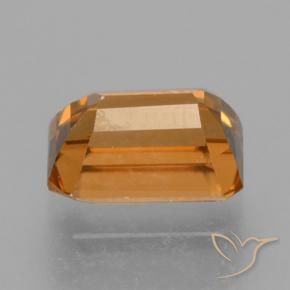 Zircone Arancio giallastro naturale da 1.19 ct, Ottagonale / Taglio smeraldo, VVS