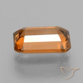Zircone Arancione marroncino naturale da 1.22 ct, Ottagonale / Taglio smeraldo, VVS-VS