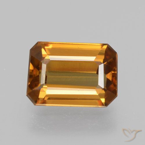 Zircone Marrone arancio naturale da 1.40 ct, Ottagonale / Taglio smeraldo, VVS-VS