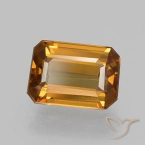 Zircone Marrone arancio naturale da 1.40 ct, Ottagonale / Taglio smeraldo, VVS-VS