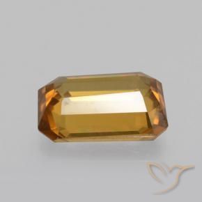 Zircone Marrone arancio naturale da 1.40 ct, Ottagonale / Taglio smeraldo, VVS-VS