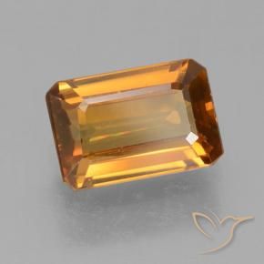 Zircone Marrone arancio naturale da 1.35 ct, Ottagonale / Taglio smeraldo, VVS