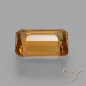 Zircone Marrone arancio naturale da 1.35 ct, Ottagonale / Taglio smeraldo, VVS