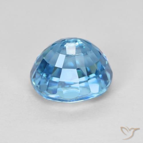 Zircone Azzurro naturale da 3.88 ct, Ovale, VS