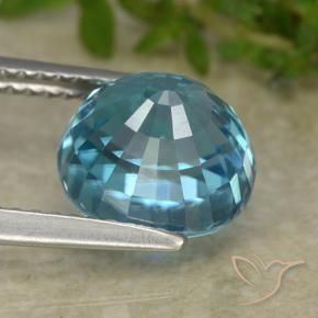 Zircone Blu naturale da 5.47 ct, Ovale, VVS