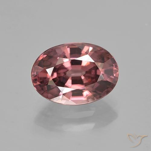 2.85ct Naturale Rosso medio Zircone, Ovale, VVS-VS