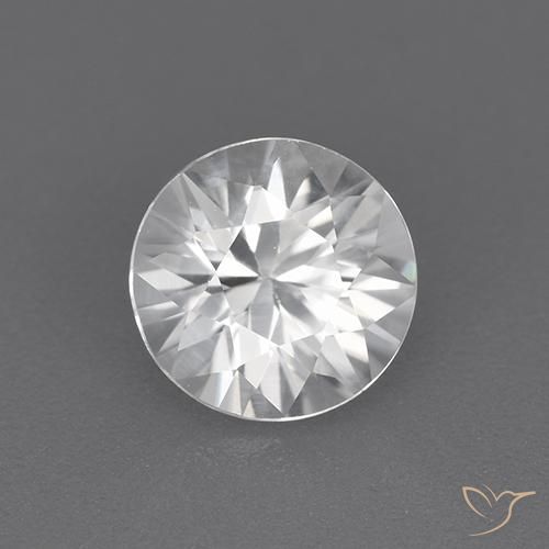 Zircone Bianco naturale da 1.64 ct, Rotondo, VVS