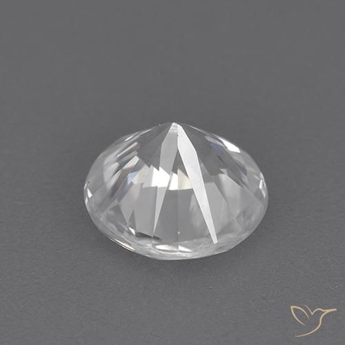 Zircone Bianco naturale da 1.64 ct, Rotondo, VVS