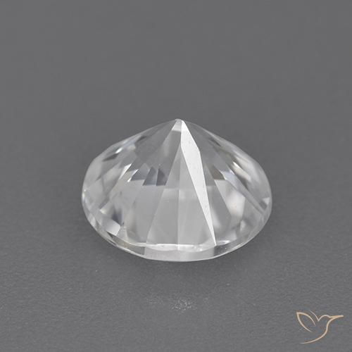 Zircone Bianco naturale da 1.72 ct, Rotondo, VVS