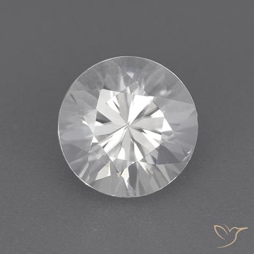 2.08ct Naturale Bianco Zircone, Rotondo, VVS