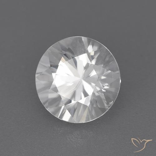 Zircone Bianco naturale da 2.08 ct, Rotondo, VVS