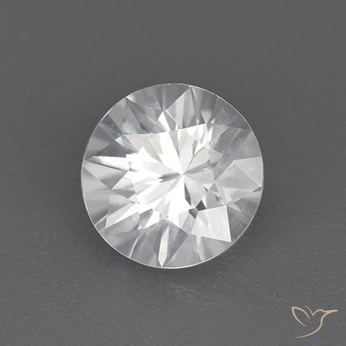 Zircone Bianco naturale da 1.73 ct, Rotondo, VVS