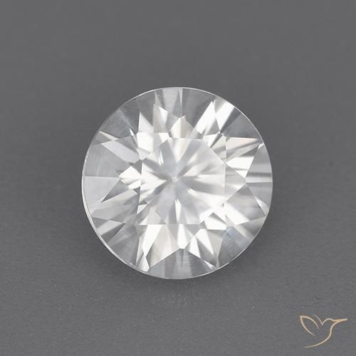 Zircone Bianco naturale da 1.76 ct, Rotondo, VVS