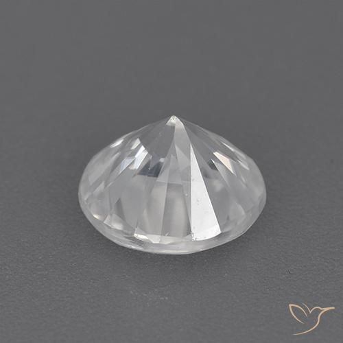 Zircone Bianco naturale da 1.76 ct, Rotondo, VVS