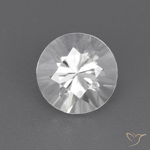 1.92ct Naturale Bianco Zircone, Rotondo, VVS