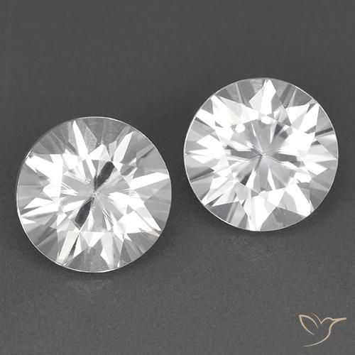 3.63ctw Naturale Bianco Zircone, Rotondo, VVS