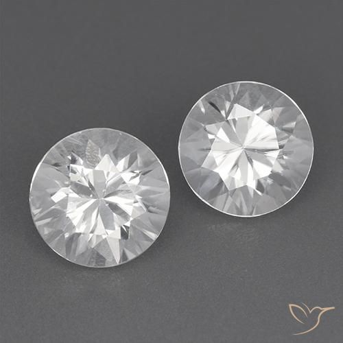 3.70ctw Naturale Bianco Zircone, Rotondo, VVS