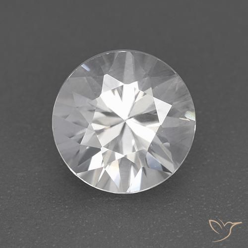 1.79ct Naturale Bianco Zircone, Rotondo, VVS